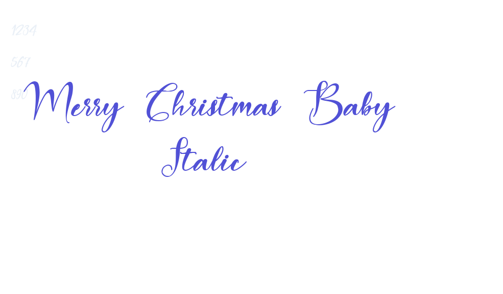 Merry Christmas Baby Italic-font-download