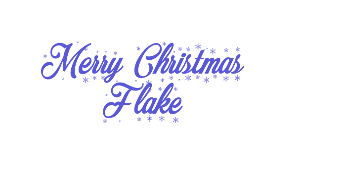 Merry Christmas Flake Font Download