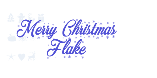 Merry Christmas Flake-font-download