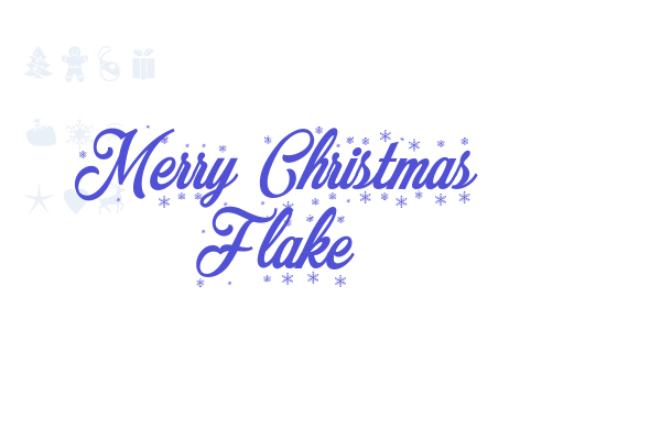 Merry Christmas Flake