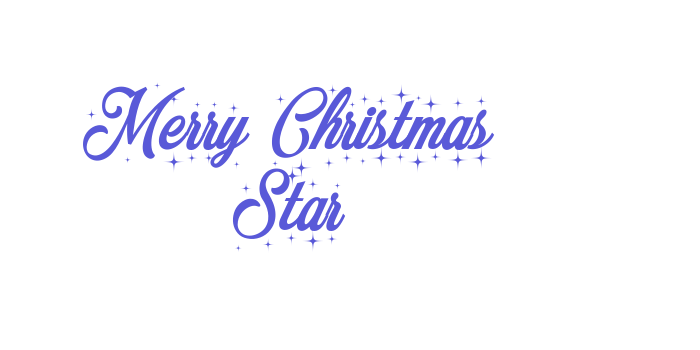 Merry Christmas Star Font Download