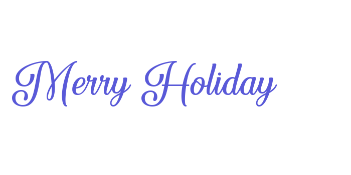 Merry Holiday Font Download