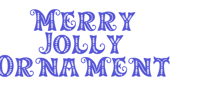 Merry Jolly Ornament Font Download