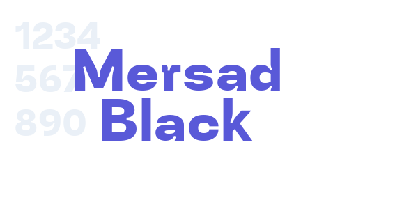 Mersad Black font free