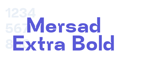 Mersad Extra Bold font free