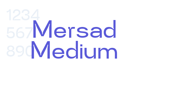 Mersad Medium font