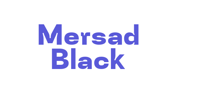 Download Mersad Black Font