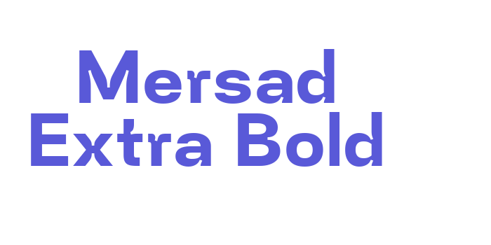 Mersad Extra Bold Font