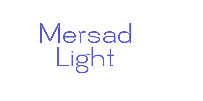 Download Mersad Light Font