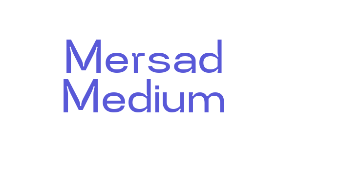 Download Mersad Medium Font