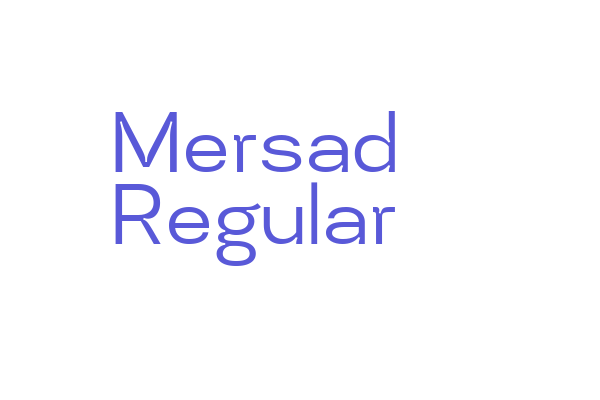 Mersad Regular Font