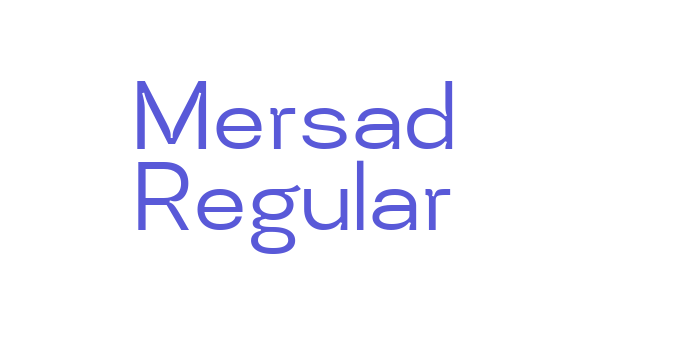 Download Mersad Regular Font