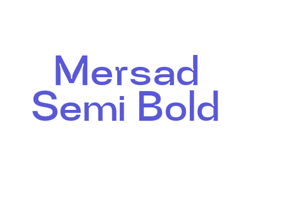 Mersad Semi Bold Font