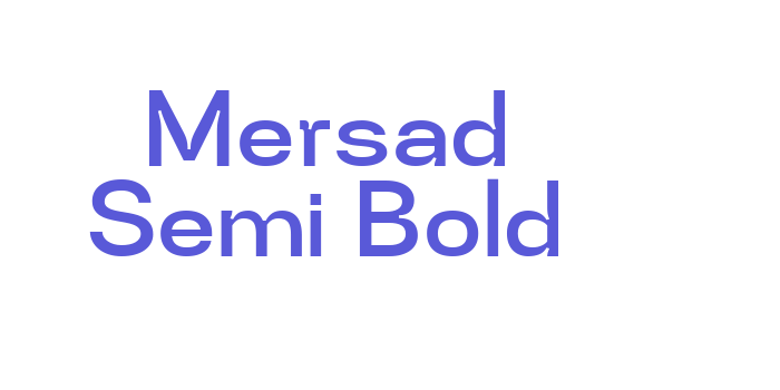 Download Mersad Semi Bold Font