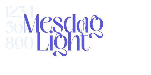 Mesdag Light font free