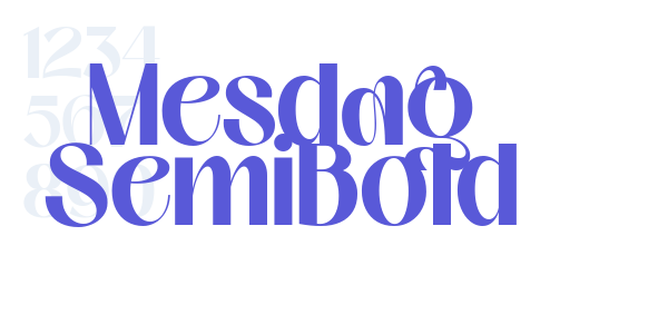 Mesdag SemiBold font free