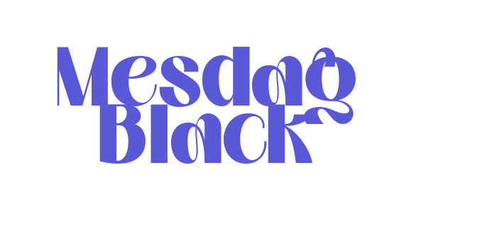 Mesdag Black Font Download