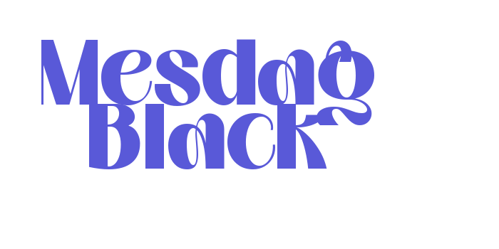 Mesdag Black Font