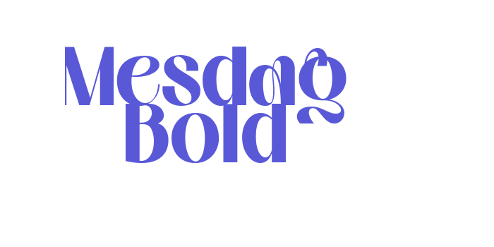 Mesdag Bold Font Download