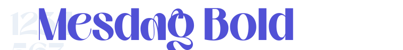 Mesdag Bold-font