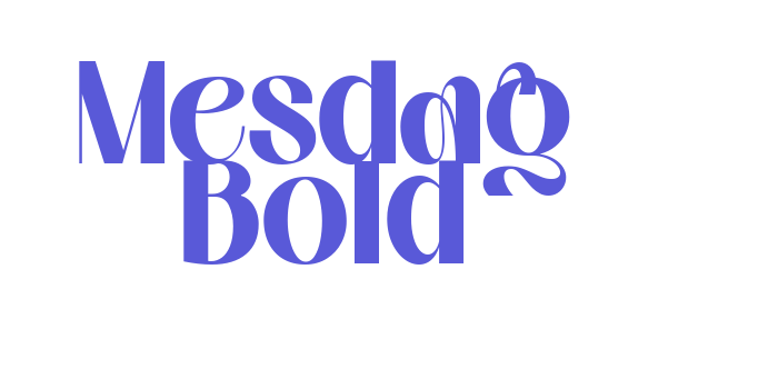 Mesdag Bold Font