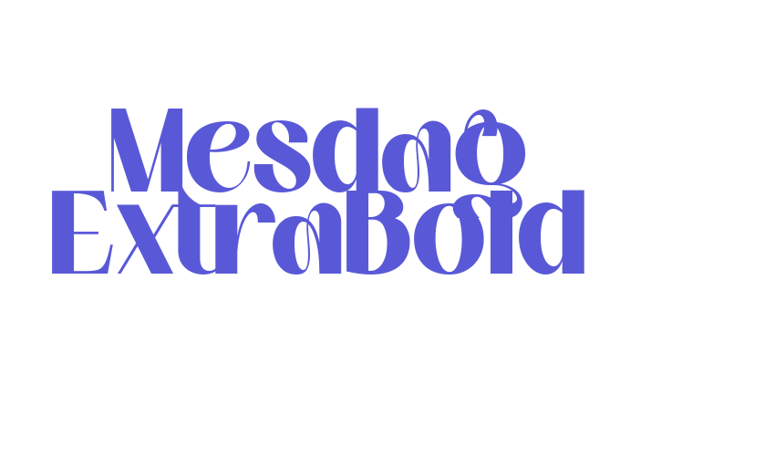 Mesdag ExtraBold Font Download