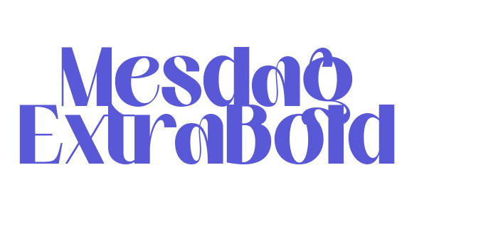 Mesdag ExtraBold Font Download