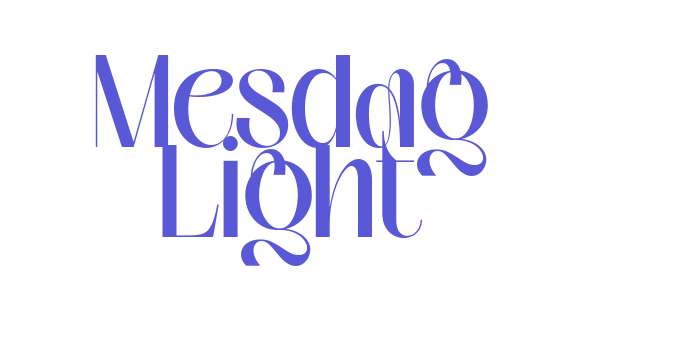 Mesdag Light Font