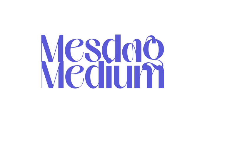 Mesdag Medium Font Download