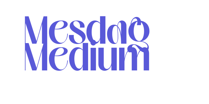 Mesdag Medium Font