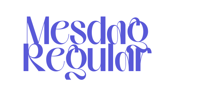 Mesdag Regular Font