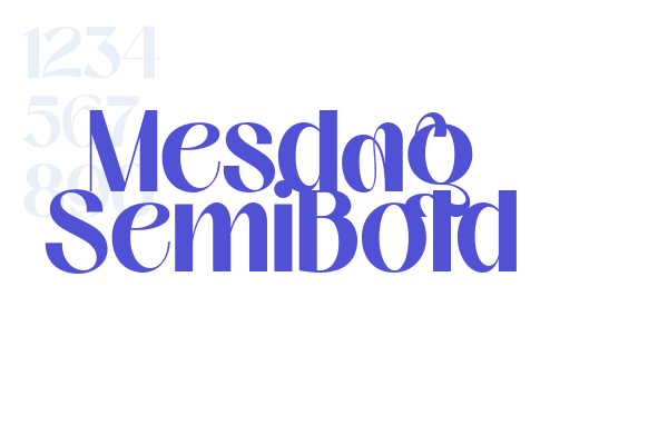 Mesdag SemiBold