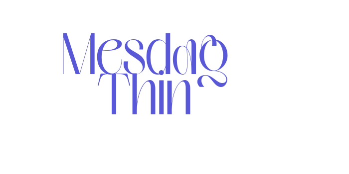 Mesdag Thin Font Download