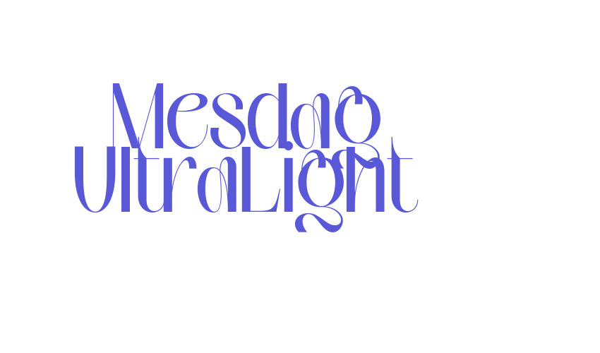 Mesdag UltraLight Font Download