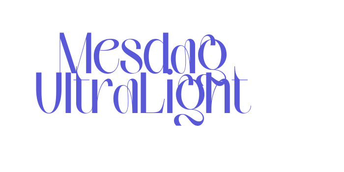 Mesdag UltraLight Font Download