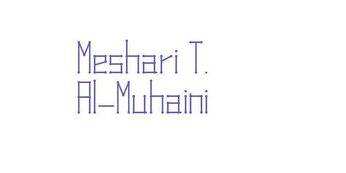 Meshari T. Al-Muhaini Font Download