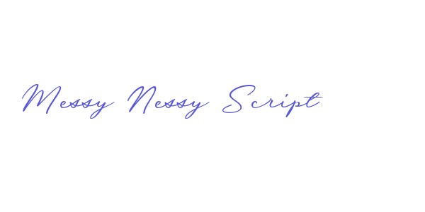 Messy Nessy Script 1 font free