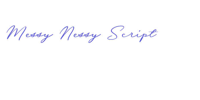 Messy Nessy Script 1 Font