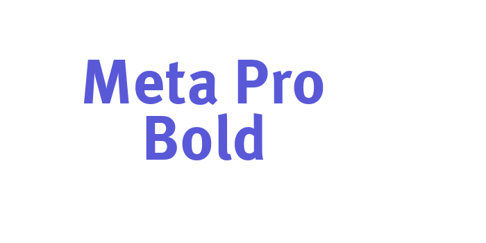 Meta Pro Bold Font Download