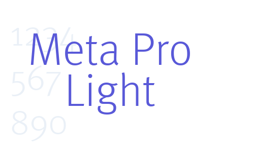 Meta Pro Light Font Download