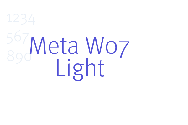 Meta W07 Light Font Download