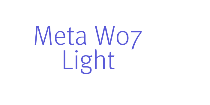 Meta W07 Light Font Download