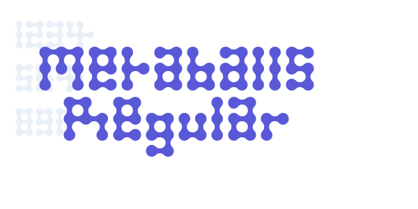 Metaballs Regular font