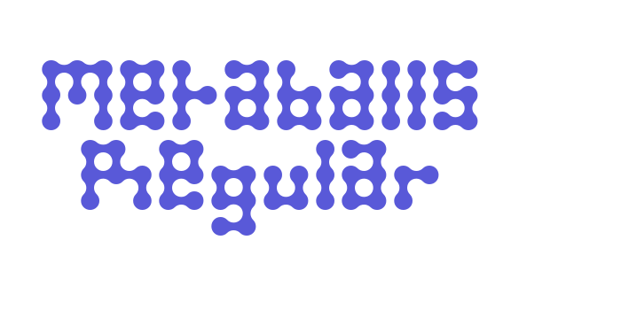 Metaballs Regular Font