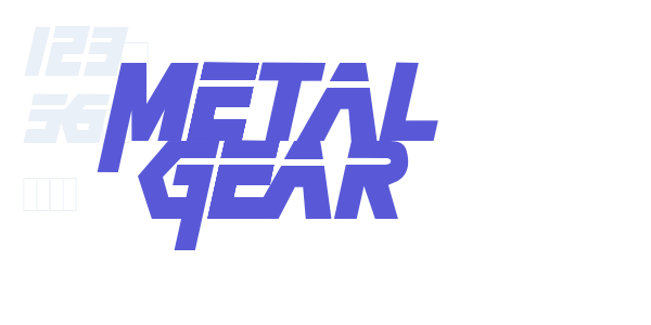 Metal Gear font free