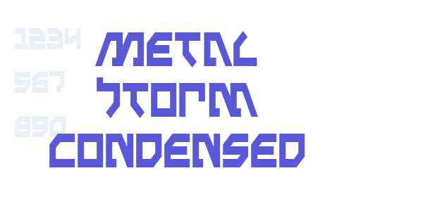 Metal Storm Condensed font free