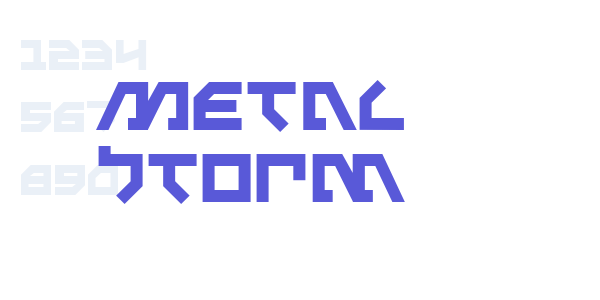 Metal Storm font free