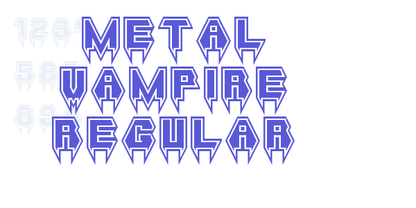 Metal Vampire Regular font