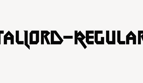 MetalLord-Regular Font