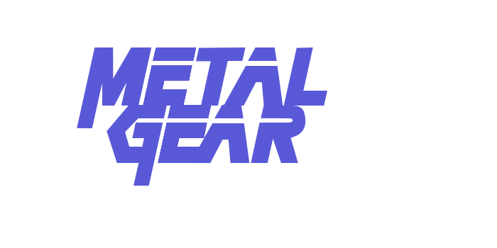 Metal Gear Font Download